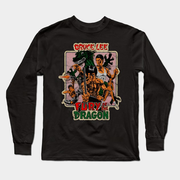 Bruce Movie Jeet Kune Do Be Water Lee Legend Long Sleeve T-Shirt by Garmentcrooks